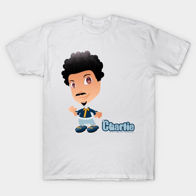 "Charlie" - Little People of Technopolis T-Shirt by George Barakoukakis